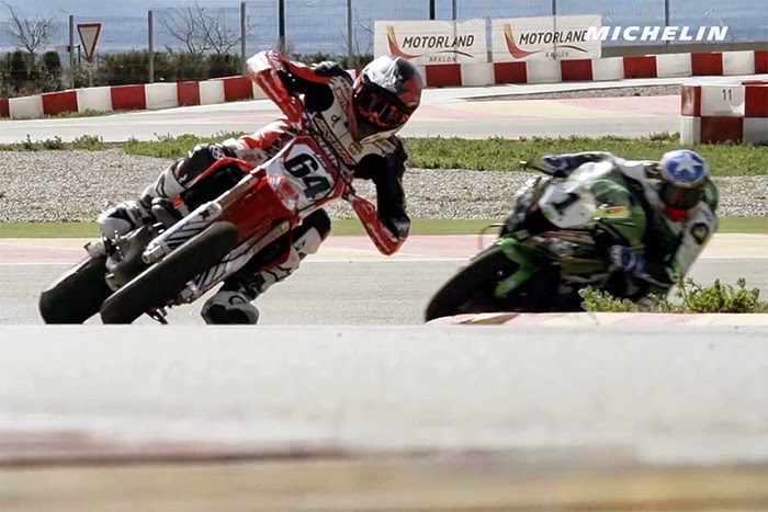We Are Racers: Supermoto vs. Superbike Video by Michelin