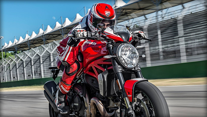 Ducati Monster 1200 R on track